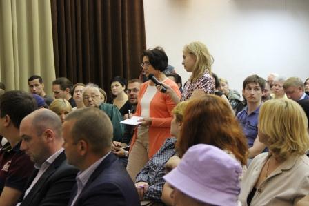 Встреча главы управы района Хорошево-Мневники С.А. Панфилова с населением 15.06.2016