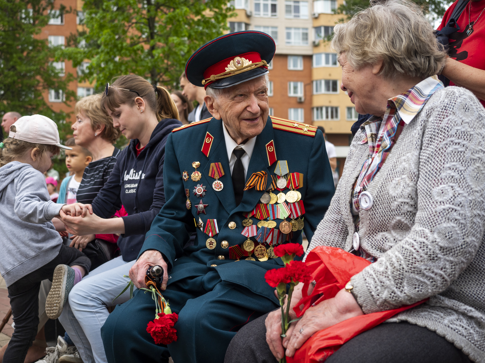 Праздничное мероприятие на бульваре Генерала Д.М. Карбышева, посвященное 74-й годовщине Победы в Великой Отечественной войне