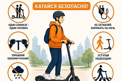 Электросамокат — это удобно, но безопасность важнее скорости!