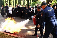 Пожарно-тактические занятия провели огнеборцы пожарно-спасательного отряда № 204 в Православной гимназии в Троице-Лыкове