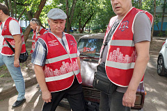  Председатели ОПОП района Хорошево-Мневники в ходе мониторинга территории в рамках общегородского мероприятия "Мой безопасный район" 