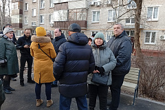 Обход территории района совместно с главой управы района Хорошево-Мневники В.О. Нахапетяном